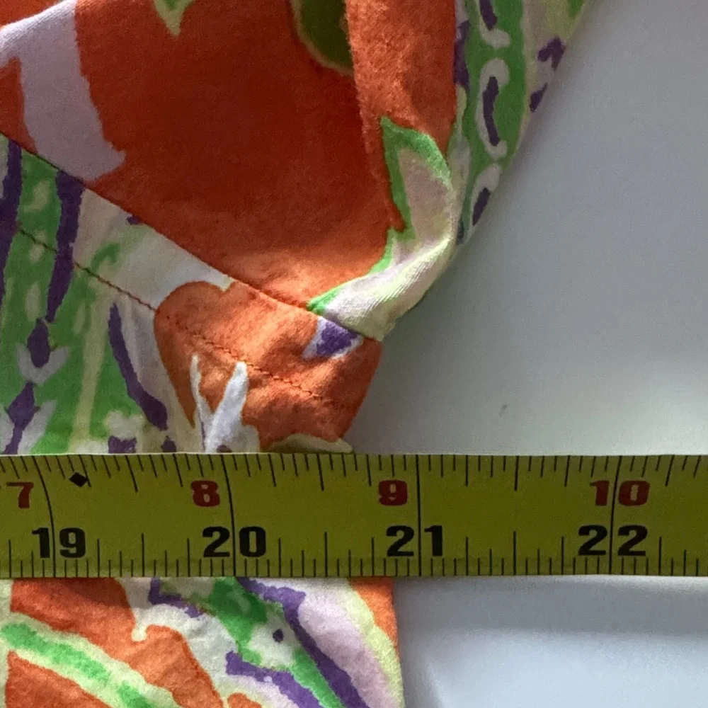 Lauren Ralph Lauren Orange Paisley Silk Button-Front Blouse - Picture 6 of 6